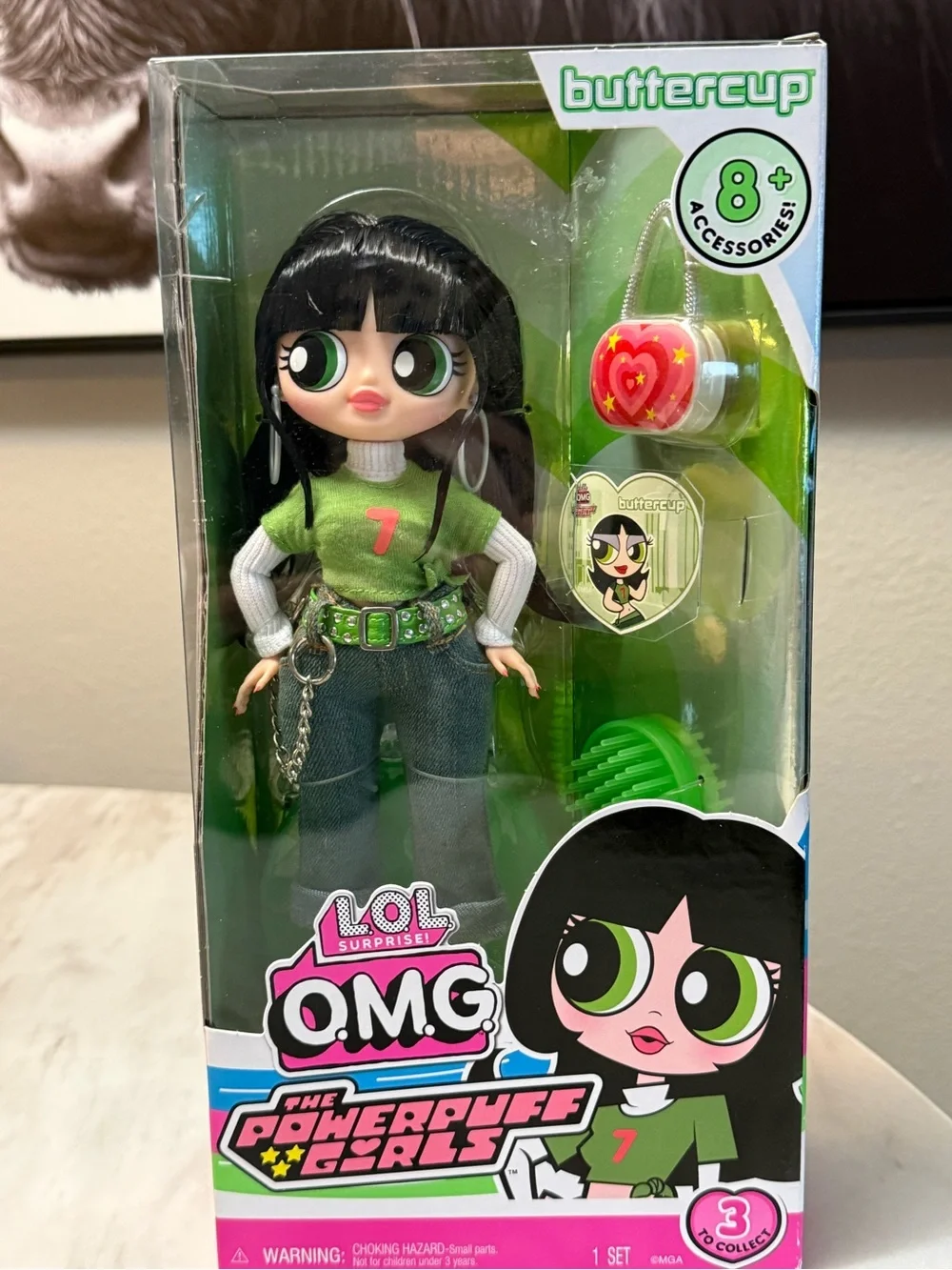 L.O.L. Surprise! O.M.G. Powerpuff Girls Buttercup Fashion Doll Set